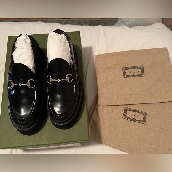 Gucci Horsebit Loafers, black, size 38.5. LIKE NEW - Picture 4 of 16